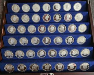 beautiful case and silver set
