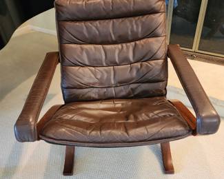 Ingmar Relling for Westnofa Siesta Mid Century Leather Lounge Chair