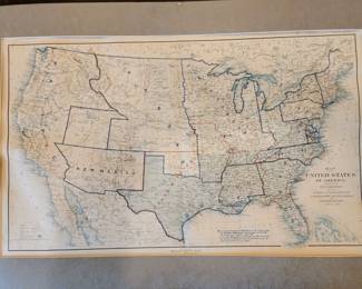 Map of The United States of America, showing boundaries of the Union & Confederate June 30th 1862
Plate CLXV.