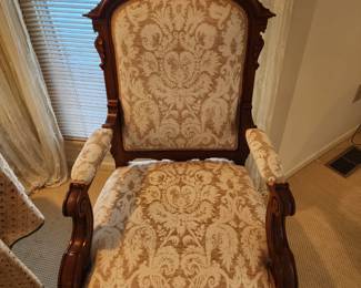 Ornate and fabric beautiful chair