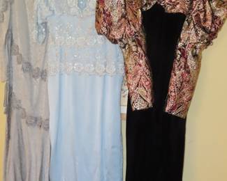 Vintage cocktail/evening wear. I Magnin, Pave', Eugene Alexander, Raul Blanco, Neiman Marcus.