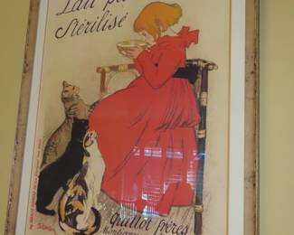 Framed lithograph.