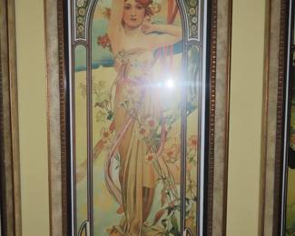 Set of 4 framed prints.