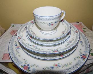 Wedgwood dinner set.  "Rosedale"