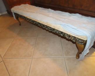 Long low bed bench.