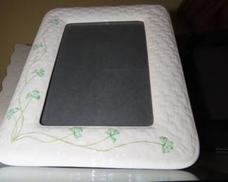 Belleek frame.