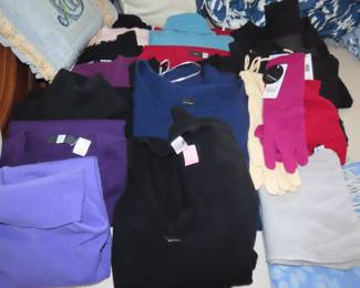 Cashmere sweaters.