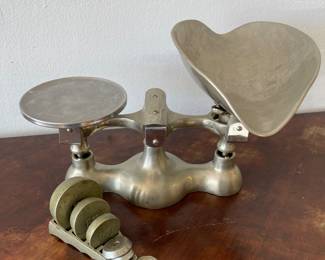 Metal scale 
All original except 1/2 oz