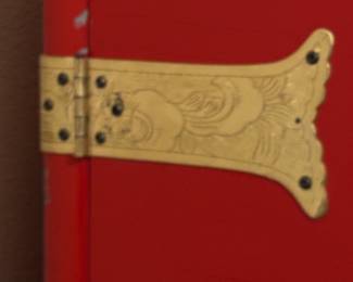 A closeup of the Tansu cabinet