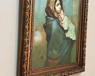 Original of near copy of a famous painting  Acwhite in Italy by the family 