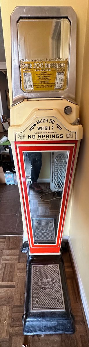 Watling Chicago Co scale and fortune telling machine, ca 1950.