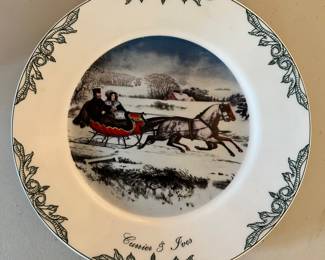 Currier and Ives plate.