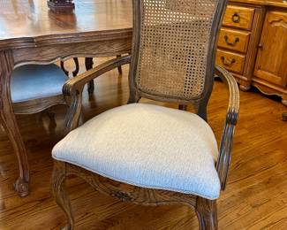 2 arm chairs & 6 side chairs