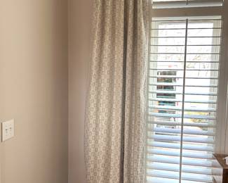 2 lined panels, approx 8’3”