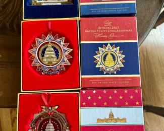 Boxed sets of White House ornaments