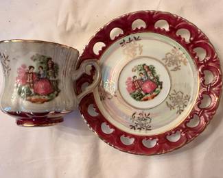 Demitasse cup and saucer.