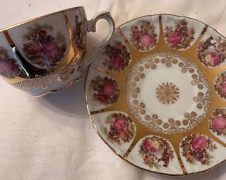 Brides hand demitasse cup and saucer.