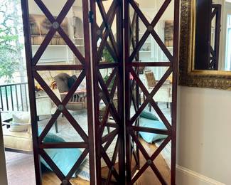 mirrored room divider