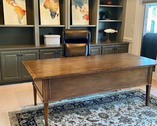 Desk: 5’2” by 2’2”
Rug: 9’ by 12’
(artwork NFS)