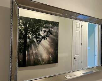 oversized mirror 6’7” by 3’7”