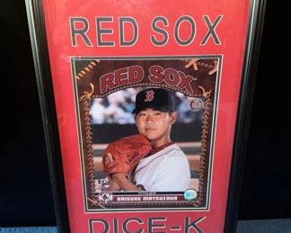Daisuke Matsuzaka Boston Red Sox Framed Wall Art