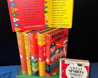 Vintage MLB Hardcover Baseball Books
