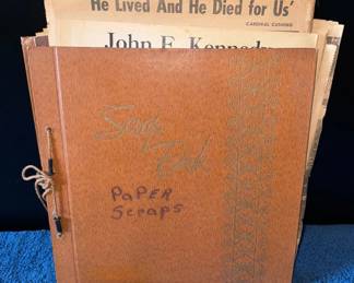 Vintage Scrap Book of Mostly JFK, Historic Content 