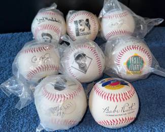 Eight Commemorative Baseballs