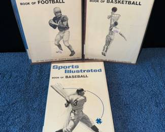 Sports Illustrated Vintage Book Set Football, Basketball Baseball