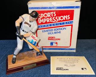 Will Clark San Francisco Giants Porcelain Figure Sports Impressions