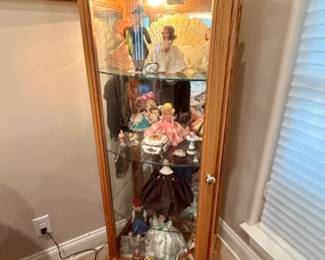 Lighted Curio Cabinet 20.5"W x 60"H x 13"D