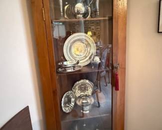 Primitive Maple Corner Cabinet 26.25"W x 72.5"H x 17"D