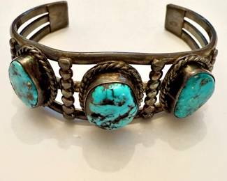 Turguoise and Silver Cuff Bracelet