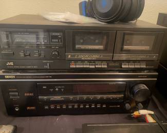JVC Double Cassette Deck – TD-W73, Denon Home Theater A/V Surround Sound Receiver – AVR-1700 