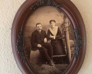 Framed Antique Black/White Photo's