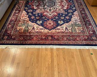 Navy Heriz Karastan Wool Pile Rug – 8' x 11'