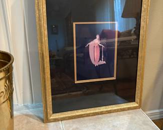 1990 Framed Lithograph "Fringe Cape" after Ertè