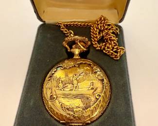 Colibri "Duck Hunting" Quartz Pocket Watch