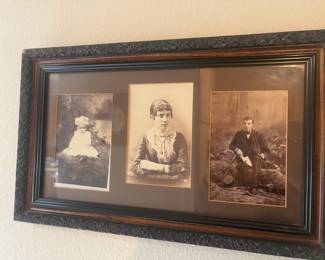 Framed Antique Black/White Photo's