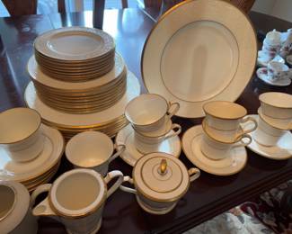 Noritake China "White Palace" Dinnerware Set