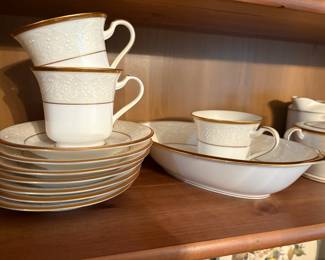Noritake China "White Palace" Dinnerware Set
