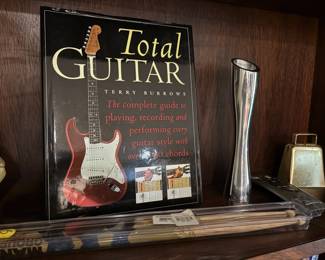 Total Guitar Book by Terry Burrows, Stainless Steel Bud Vase