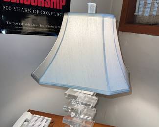 Lucite Lamps (2 available)