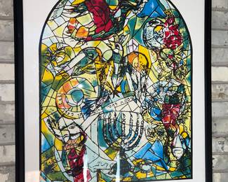 Chagall Stained Glass Lithograph
