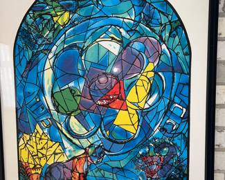 Chagall Stained Glass Lithograph