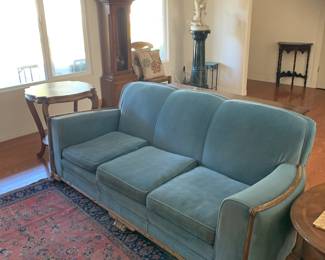 Vintage velvet sofa $500