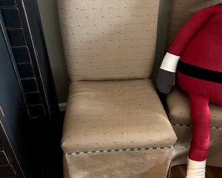 101-  Pair of Tan Parsons Chairs