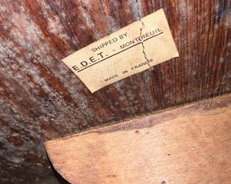 Sticker under the dining table