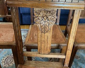 Detail on dining chair