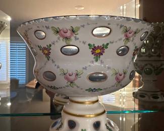 Bohemian footed glass